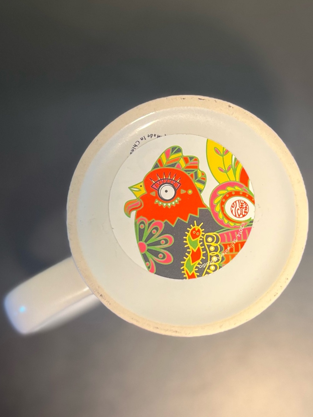 Stillwater Art Studio Lunar New Year Rooster Mug Ceramic Zodiac Coffee Cup NWT - Picture 11 of 12